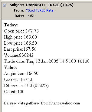 stock rss view